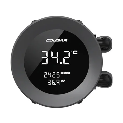 Cougar Poseidon Vistek ARGB 360mm CPU Liquid Cooler with Digital Display